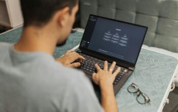 a person working with ChatGPT